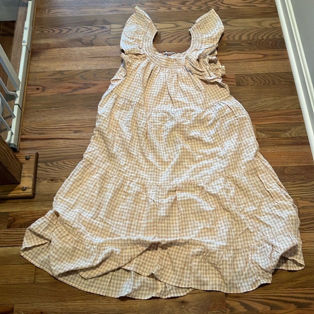 Petal and pup gingham maxi